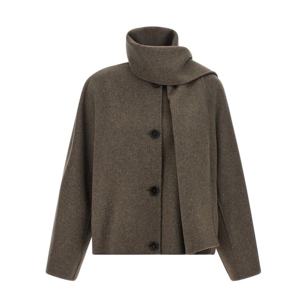 'S Max Mara Brown Wool Full-Length Women's Jacket